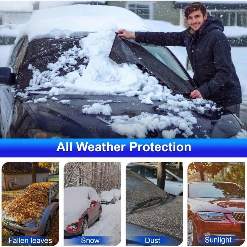 2025 Upgraded Magnetic Car Windshield Snow Cover - Fit for Most Cars,SUVs & Trucks,All-Season Anti-Freeze Protection,Windshield