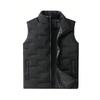 Mens Vest Jacket Warm Sleeveless Jackets Winter Waterproof Keep warm Coat Autumn Stand-up Collar Casual Waistcoat Brand Clothing