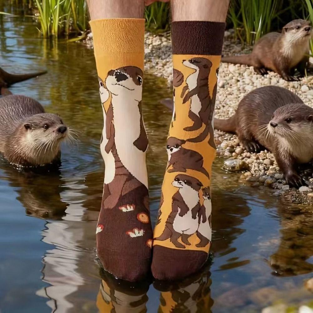 Cute Mid-Calf Socks Trendy Sports Socks Fashion Home Socks For Daily Wearing