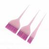 3pcs Hair Dye Brush Long Handle DIY Multiple Sizes Precise Application Compact Tint Brushes for Hair Coloring Glitter Pink Dot