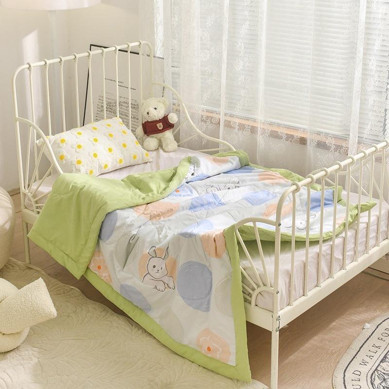 

Мягкое детское стираное хлопковое летнее одеяло для детского сада, летнее односпальное одеяло для обеденного перерыва 120x150cm