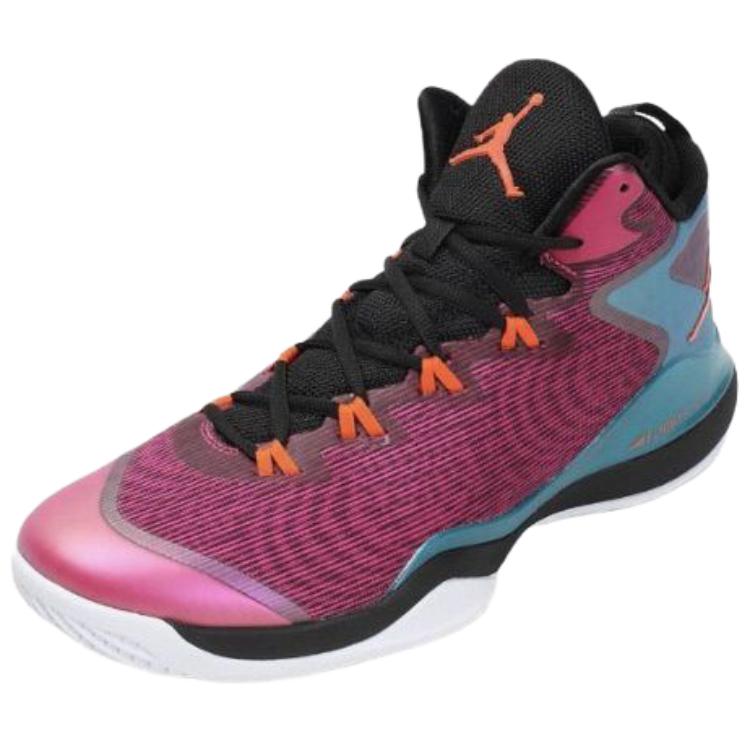 Jordan Super.Fly 3 Slip Resistant Abrasion Resistant Mid Top Basketball Shoes Unisex Pink Black 684933-625