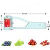 1 pezzo Taglia Uva Affettatore per Bambini Piccoli Baby Pomodorini Ciliegino Fragola Taglierino Strumenti in 4 Pezzi per Verdura Frutta Gadget da Cucina