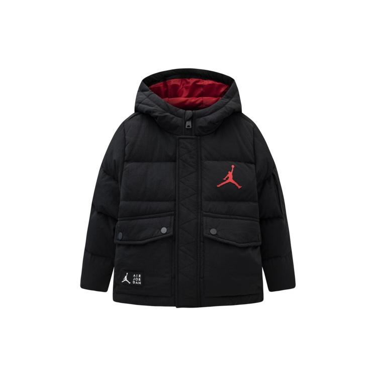 (GS) Air Jordan Puffer Hooded Jacket Bred Kids JD2342014GS-001 XL