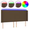 VidaXL LED Headboard Bedroom Furniture Double Bed Accessory Head of Bed Frame Interior Dark Brown 3123785