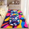 Abstract Colorful Skateboard Art suitable as a non-slip mat for the living room or bedroom sofa