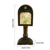 Glowing Musical Christmas Mailbox Crystal Night Light for Indoor Holiday Room Decoration USB Powered Table Lamp