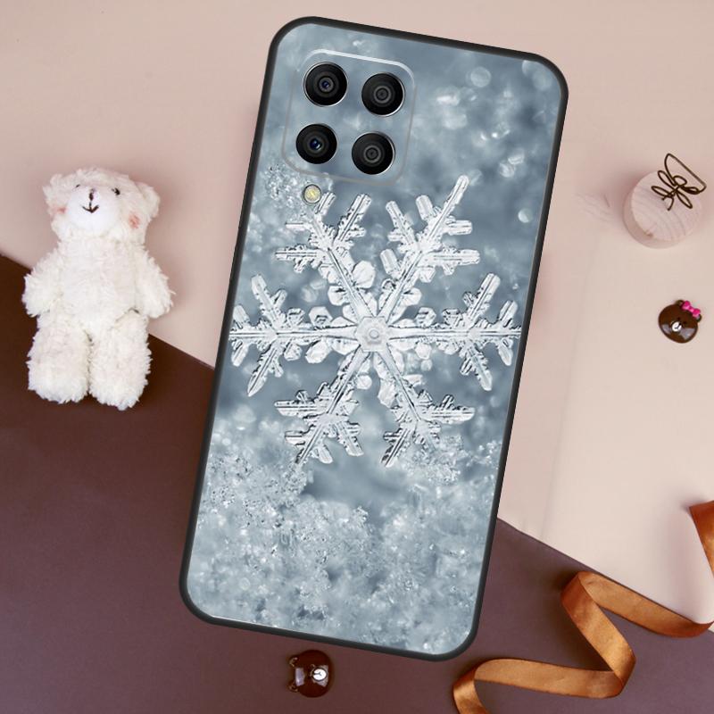 Christmas Snowflakes Case For Samsung Galaxy M06 M53 M13 M31 M11 M35 M55 M15 M56 M36 M16 M12 M32 M52 M14 M34 M54