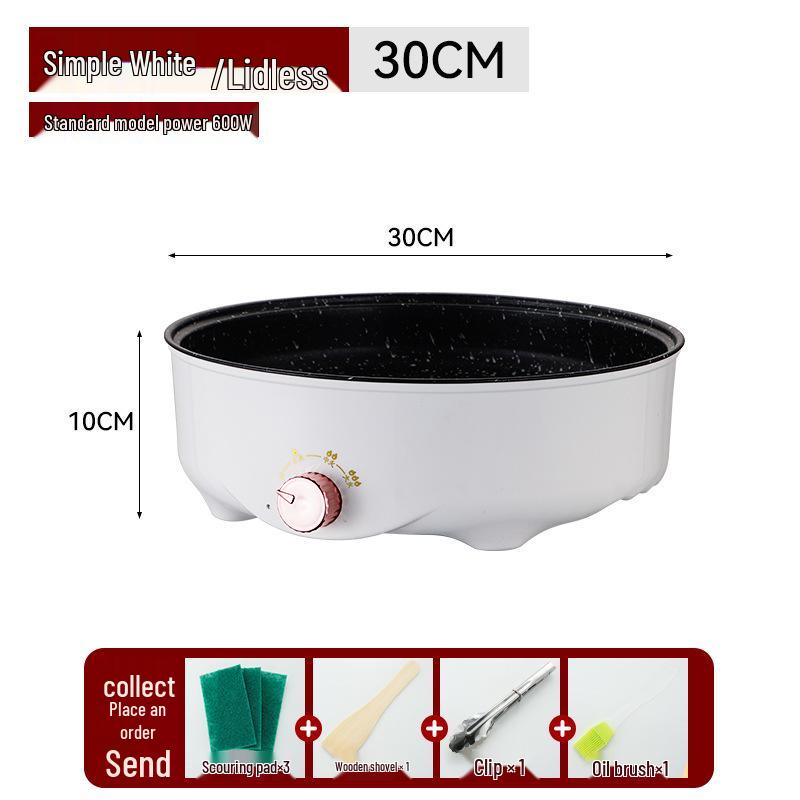 Korean Style Non-stick Electric Griddle: Multifunctional Home BBQ & Frying Pan for Small Spaces