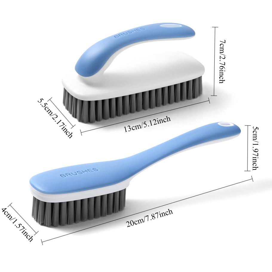 Multifunctional Shoe Brush Laundry Cleaning Brush Set Soft Bristles Household Scrubber for Washing Clothes Sneakers Boot