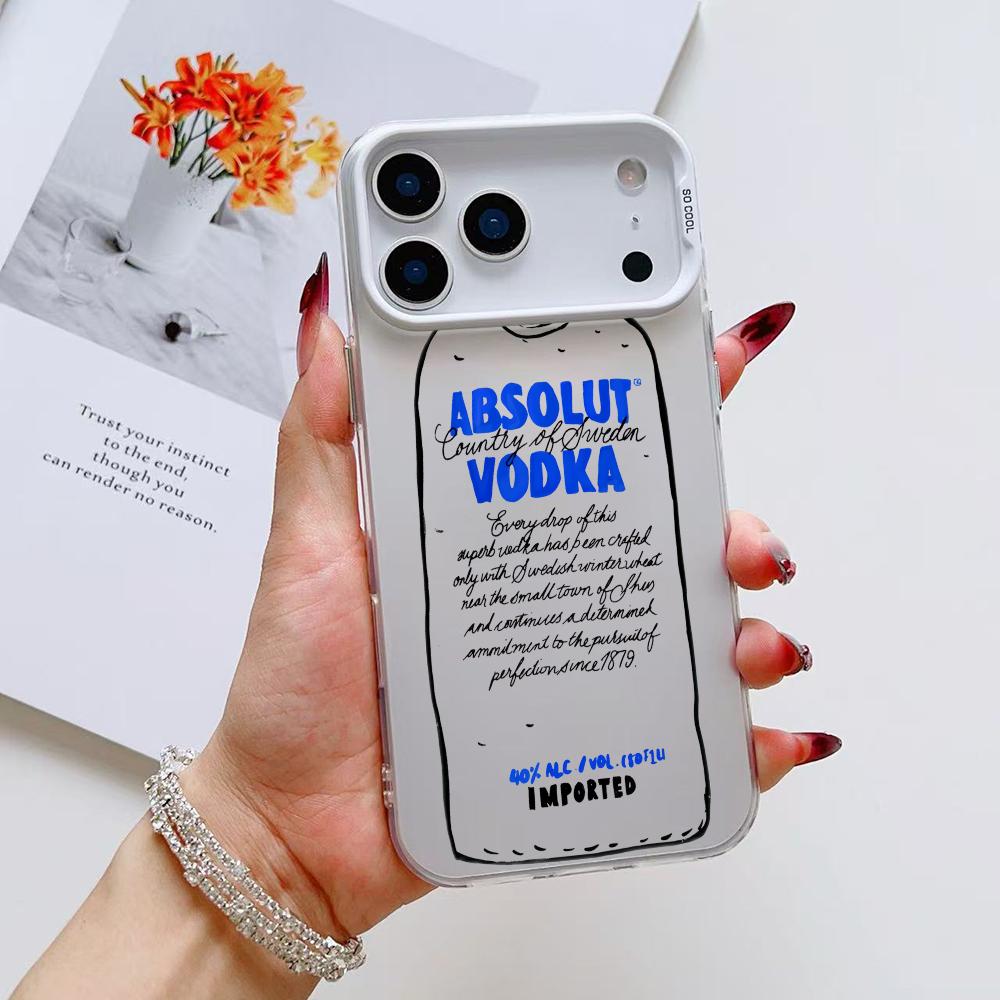 COOL A-AbsolutS V-VodkaS Phone Case For iPhone 17 16 15 14 13 12 11 Pro Max Air Matte Laser Aurora Shockproof Funda