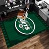New York Jets Logo Print Area Rug - Soft, Washable Non-Slip Indoor Mat for Office Chairs, Living Room, Home Office Decorative Rug