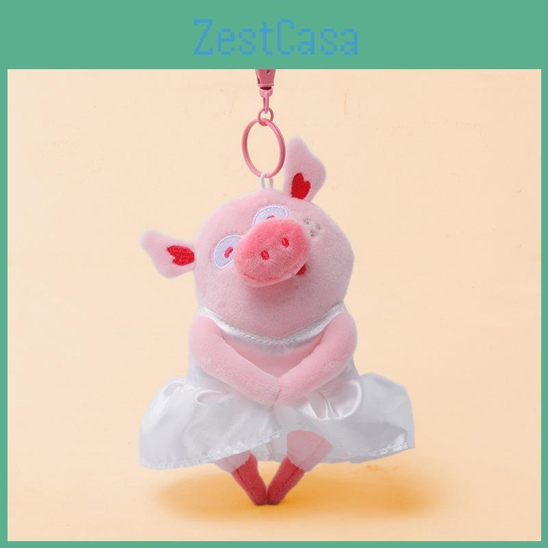 Cartoon Cute Pig Plush Keychain Pendant Short Girlfriendly Design Doll Gift
