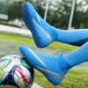 Men's and Women's Non-Slip Outdoor Soccer Cleats with Long Spikes for Turf Training