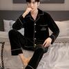 2025 Gold Velvet Autumn Pajamas: Comfortable Casual Two-Piece Homewear Set