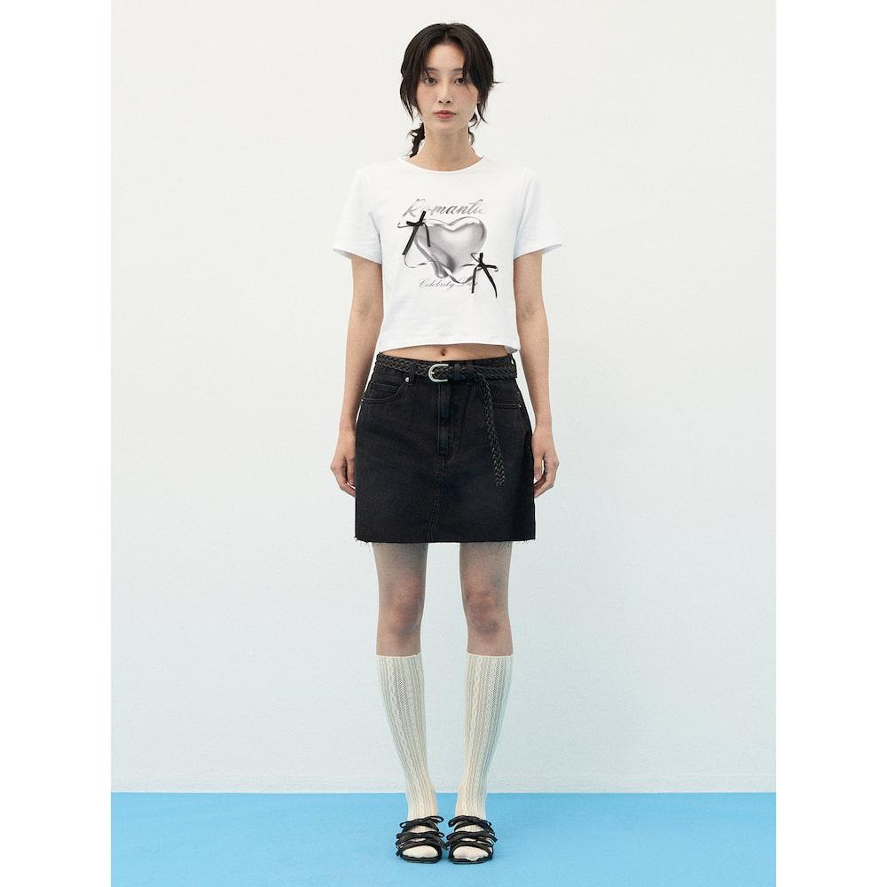8SECONDS Denim Mini Skirt Black (324727Op85)