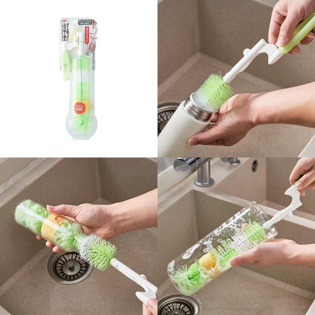 Foldable Pp Material Handle Bottle Brush For Easy Cleaning And Storage Compact