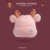 9873 Winter Christmas antlers knitted wool hat versatile hat female cute warm pullover tide