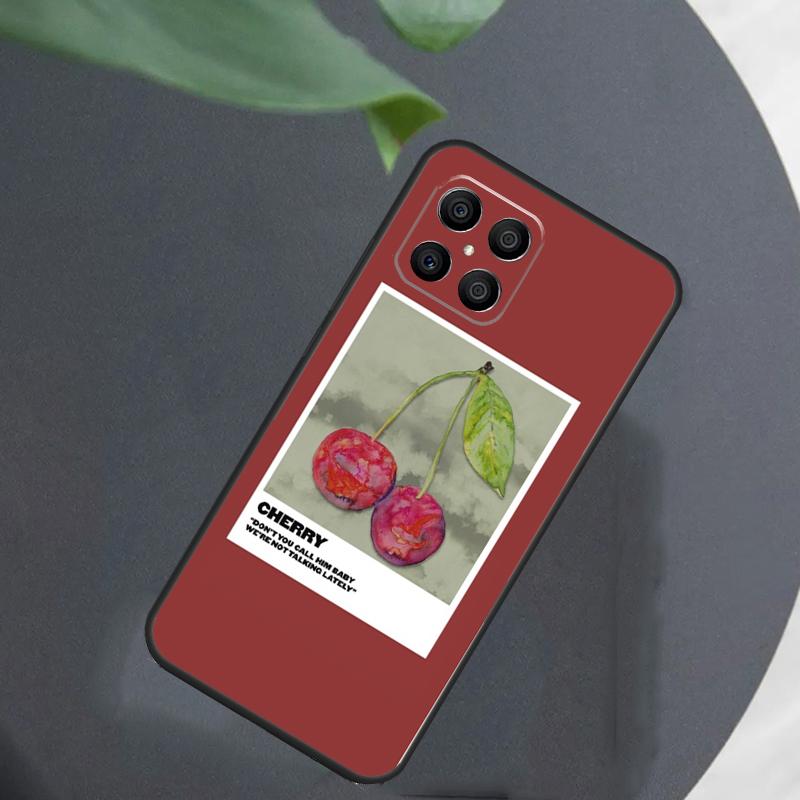 Cherry Pattern For Honor Magic 7 Lite 6 5 8 Pro Case For Honor 200 400 70 90 X8c X8b X9a X9b X9c X9d Win RT