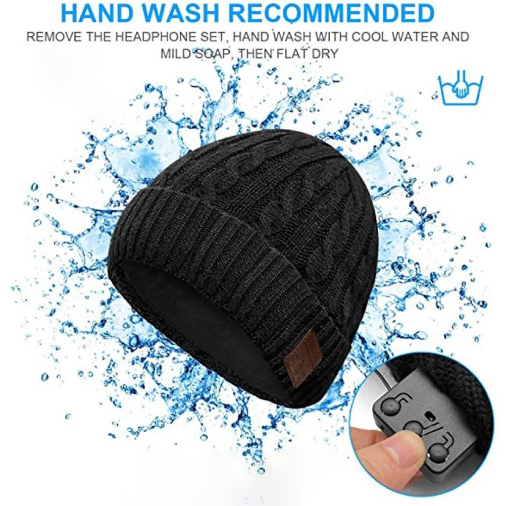 Outdoor Skiing 3 in 1 Bluetooth 5.0 Music Beanie Set Winter Hat Earflap Neck Gaiter Scarf Gloves Birthday Gift Men Women