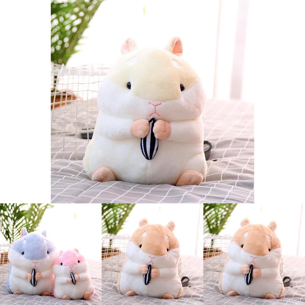 Super Cute Plush Hamster Stuffed Toy Adorable Soft Doll With Pp Cotton Filling Available In Various Colors