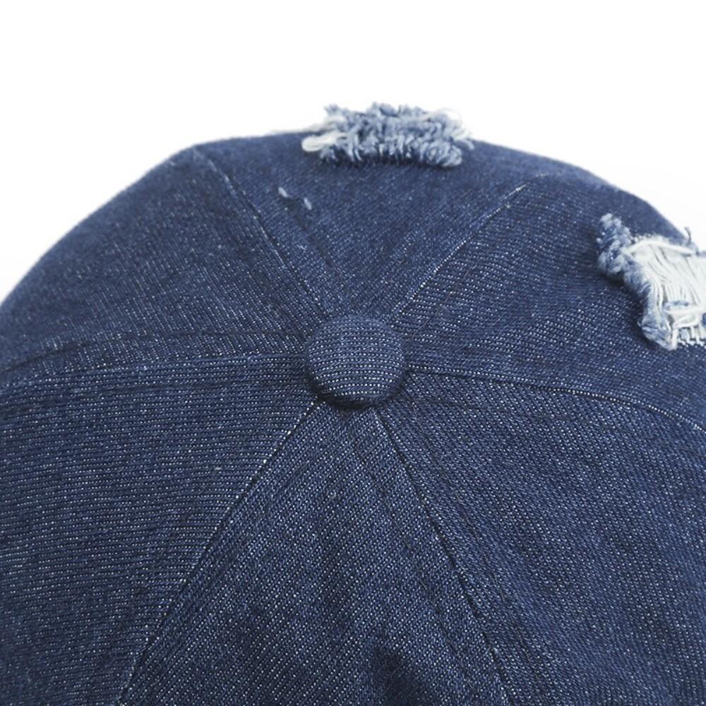 Denim Brimless Hat Dome Bucket Cap Simple Melon Docker Cap Streetwear