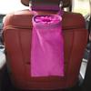 Car Garbage Bin Oxford Cloth Black Auto Trash Bag Hanging Seat Back Storage Bag Trash Can Organizer Car Accessories