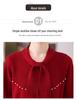 Women's High-End Wool Sweater: Slim Fit, Scarf Collar, Versatile Fashion Design