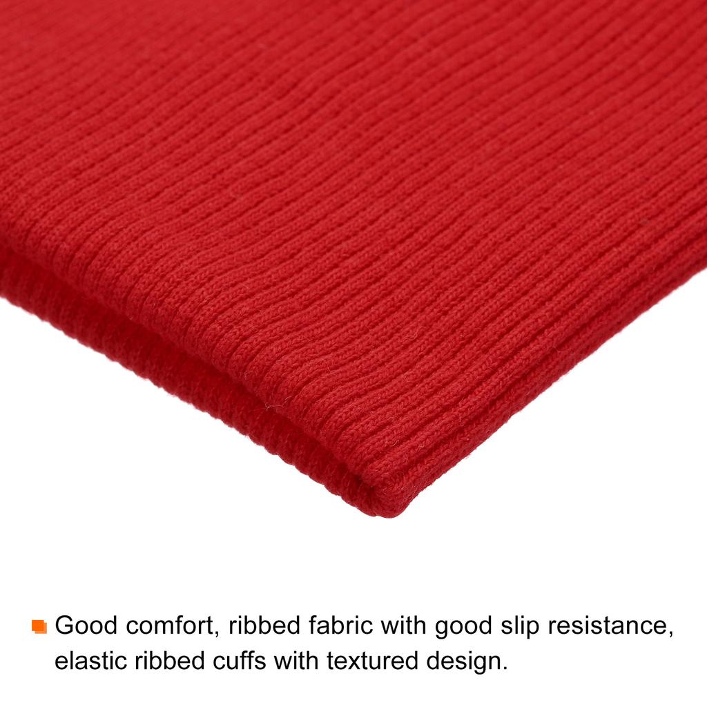 Elastic Cuffs Ribbed Trims 3" X 3.5" Cotton Fabric Knit Rib Stretch Tape Cuff Sleeve Waistband for Sewing 1 Pair(2pcs)