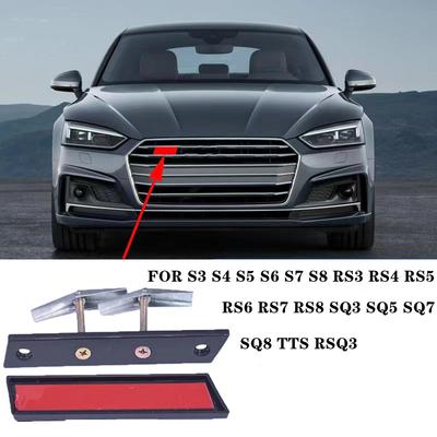 3D ABS Autoaufkleber Aufkleber Fronthaube Grill Emblem Abzeichen für S3 S4 S5 S6 S7 S8 RS3 RS4 RS5 RS6 RS7 RS8 SQ3 SQ5 SQ7 SQ8 TTS RSQ3