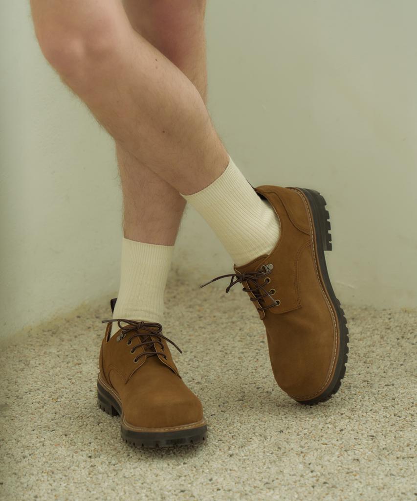 Customade Martine Suede Square Toe Trekking Derby 4.5Cm (Cr0092Snf)