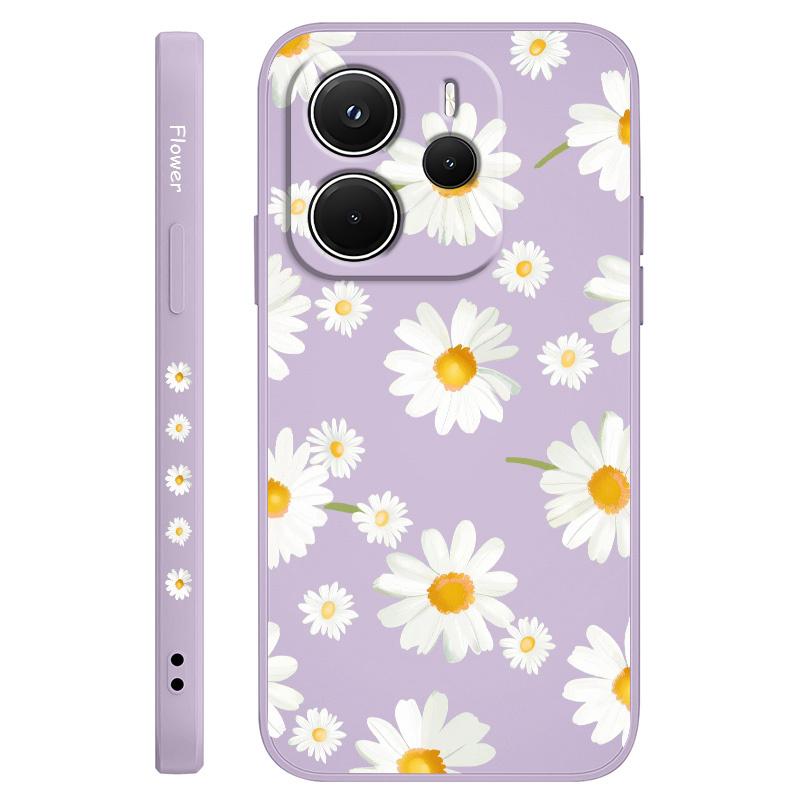 

Flying Daisies Phone Case For Xiaomi Redmi Note 14 13 12 12S 11 11S 10 10S 9 9S 14C Pro Plus 4G 5G Liquid Silicone Cover Redmi Note14 4G