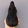 2025 new spring and summer breathable mesh handsome black men's shoes thick sole heightened wide feet men's sports and leisure shoes