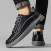 Skórzane Buty Codzienne Męskie Luksusowe Białe Trampki Moda Outdoor Projektant Mody Uniwersalne Retro Niskie Buty do Chodzenia Męskie
