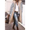 Solid Color Hooded Cotton-padded Jacket Long-sleeved Double-sided Wear Slim-fit Elegant Cardigan Jacket Top Winter Fashion Cotton Coat