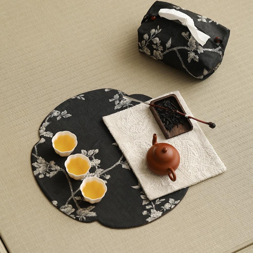 Elegant Tea Mat Light Luxury Heat Insulation Cushion Durable Tea Cup Cushion  Living Room