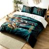Jacksonville Jaguars 3pc Duvet Cover Set Simple Modern Bedding Set Wrinkle Resistant Soft Fabric All Season Use a perfect gift