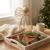 Angel Christmas Tree Top Star Ornament, Christmas Scene Arrangement Christmas Tree Decoration Tree Top Star