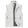 Men's High-End Sleeveless Stand Collar Vest - Lightweight, Breathable Solid Color Jacket for Spring and Autumn