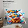 3pcs Cute Cow Bedding Sets 3D Printed Cartoon Animal Breathable Easy Care Duvet Cover Sets With Pillowcases No Filling