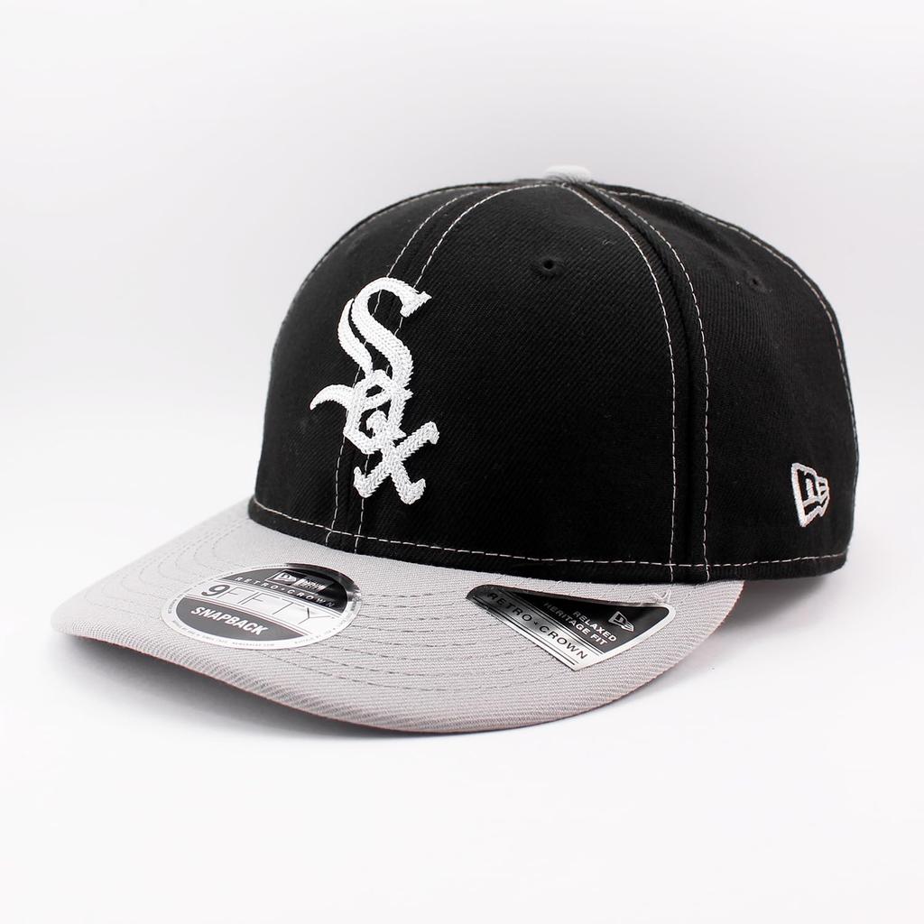 Kšiltovka New Era RC9FIFTY Chicago White Sox MLB COMISKEY PARK RETRO CROWN SNAPBACK CAP ČERNÁ CHICAGO WHITE SOX 950 Klobouk Retro Koruna [Použitý]