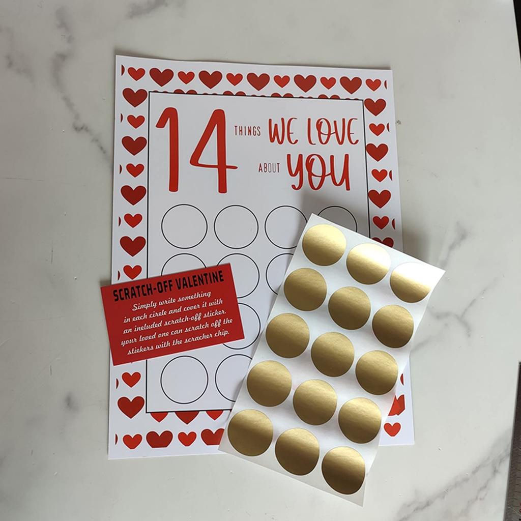 Den svatého Valentýna Odškrtněte 14 věcí, které na tobě miluji 14 věcí Možnost Vlastní DIY