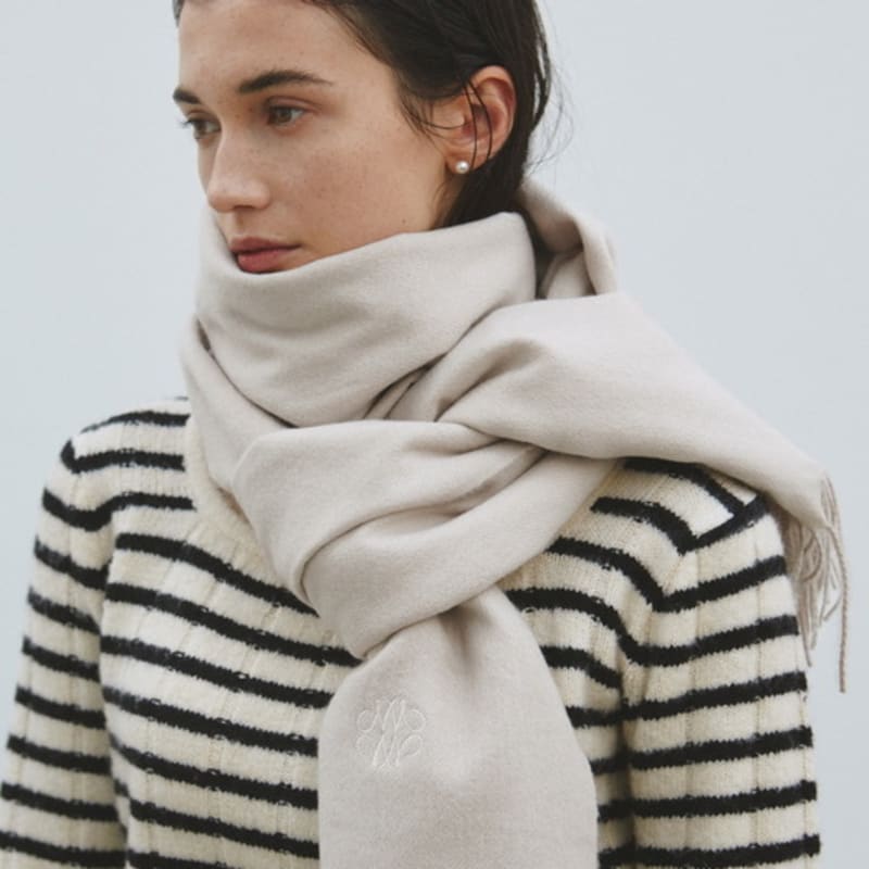 NICK&NICOLE NICOLE PREMIUM MUFFLER_CREAM