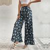 New Style Printed Wide-leg Pants with A Loose and Flowing Fit for Summer