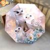 1 PC Automatic Folding Umbrella - Magical Snowy Owl Pattern, Portable & Foldable Design with 8 Ribs, Christmas Birthday Gifts