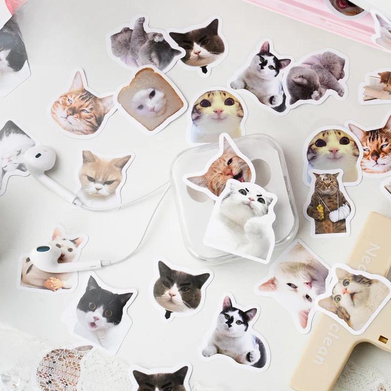 45pcs/pack Cute Stationery Stickers Cat Dog Diary Planner Decorative Mobile Stickers Scrapbooking DIY Craft Stickers