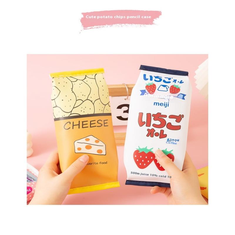 Creative Simulation Snack Pencil Case School Pencil Bag Cute Pen Case Boy Student Pen Bag Kid Stationery Bag Fun Storage Bag