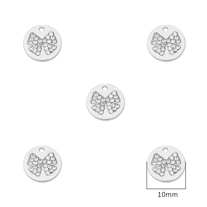Enchanting Silver Tulip Hexagram Bow Star Rose Pendant for DIY Beading