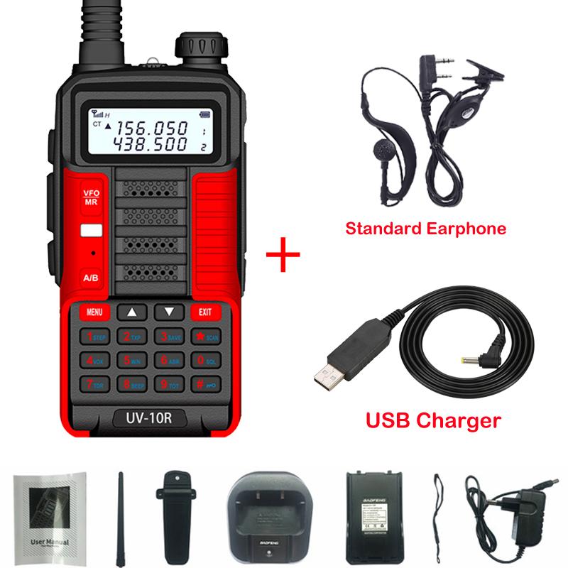 BAOFENG UV10R V2 10W Powerful 50KM Wireless Long Range Walkie Talkie Channel Update from UV-5R UV5R Ham Two Way Radio