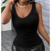 Summer Tanks Camis Women Solid Sexy Crop Top Hot Girl Sleeveless Casual V-neck Vest Camisole Tees Top Sling Woman